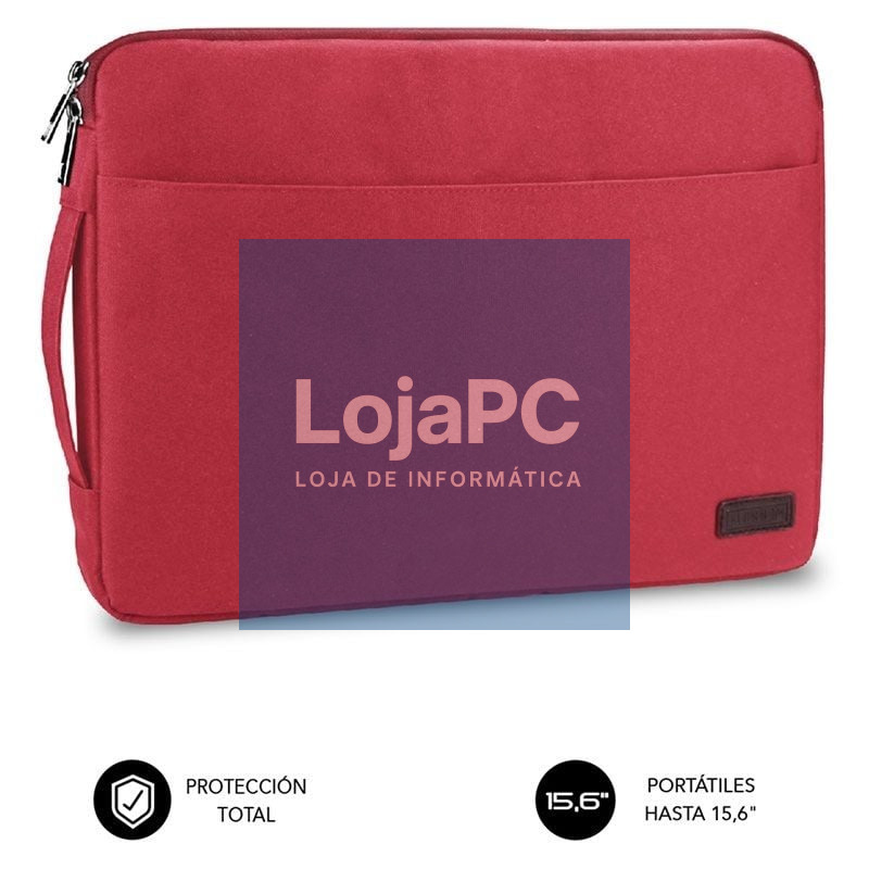 Capa Subblim Urban Laptop Sleeve para Portáteis até 15.6'/ Vermelha