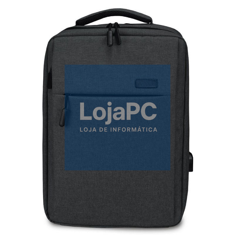 Mochila Subblim Traveller Airpadding Backpack para Portáteis até 15.6'/ Porta USB/ Cinzento