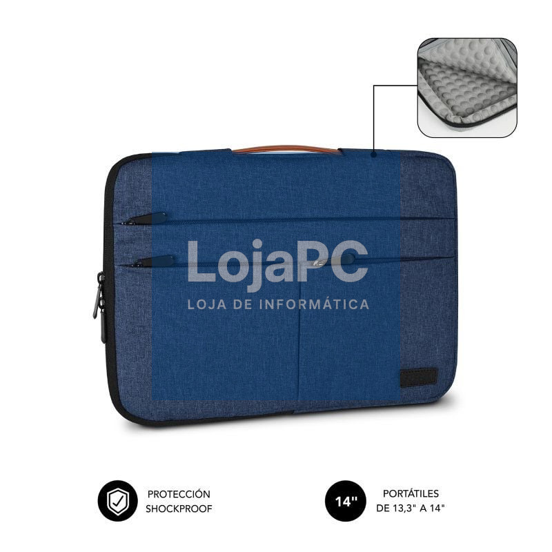 Capa Subblim Air Padding 360 Sleeve para Portáteis até 14'/ Azul