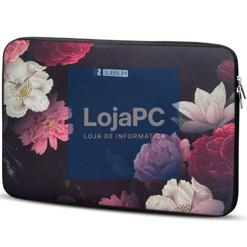 Capa Subblim Trendy Sleeve Neo Flowers para Portáteis até 14'