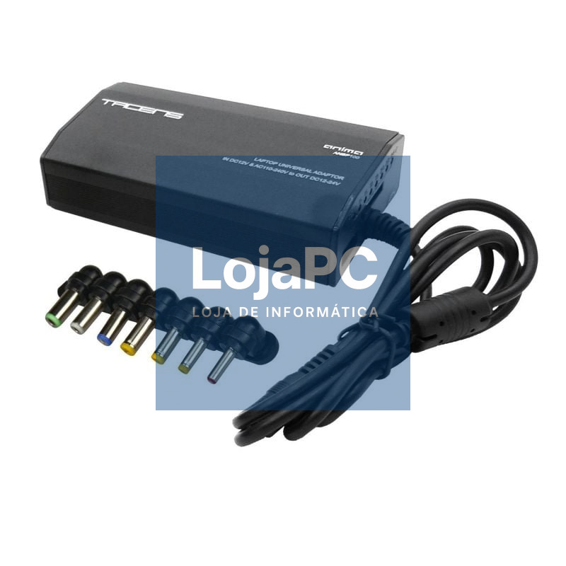 Carregador de Portátil Anima ANBP100/ 1xUSB/ 100W/ Manual/ 8 Conectores/ Voltaje 12-24V