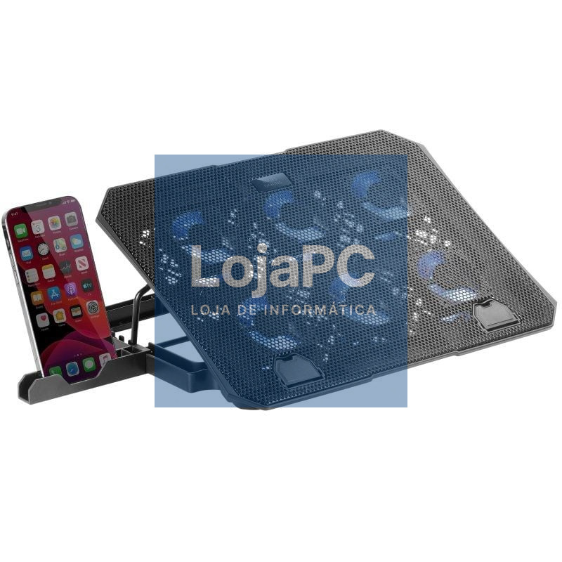 Suporte Refrigerante Mars Gaming MNBC23 para Portáteis até 16'/ Iluminação LED