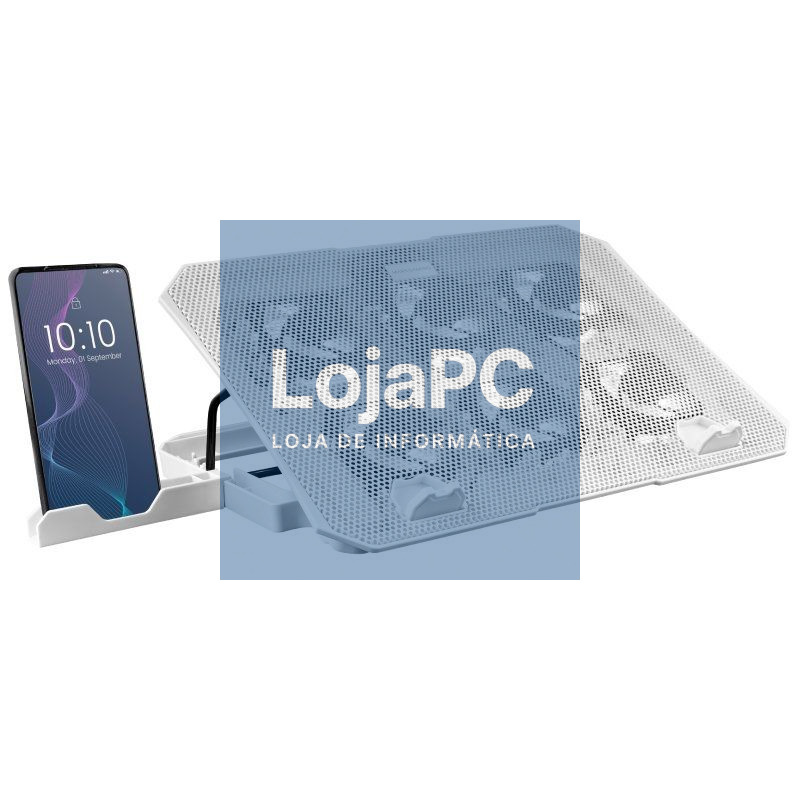 Suporte Refrigerante Mars Gaming MNBC23 para Portáteis até 16'/ Iluminação LED
