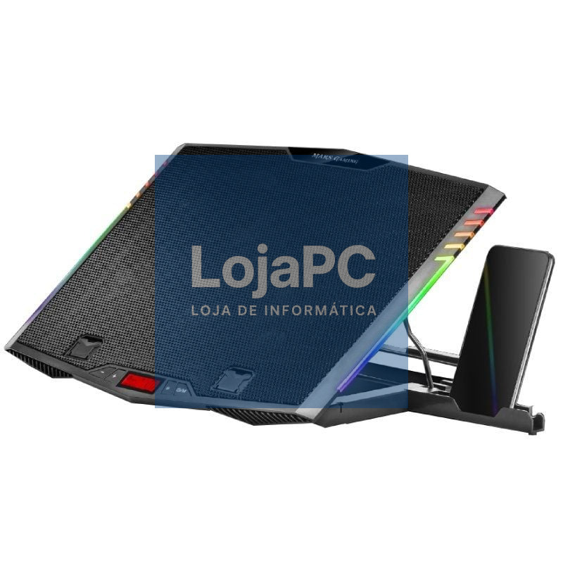 Suporte Refrigerante Mars Gaming MNBC5 para Portáteis até 17.3'/ Iluminação LED