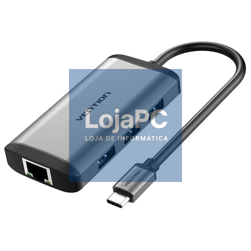 Docking USB Tipo-C Vention CNCHB/ 1xHDMI 4K/ 3xUSB/ 1xUSB Tipo-C PD/ 1xRJ45/ Cinzento