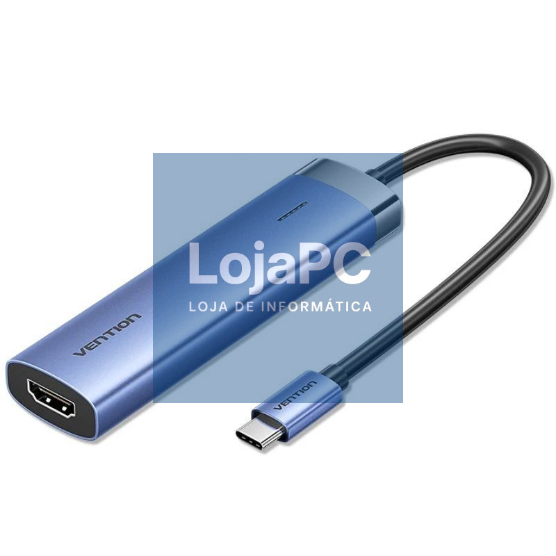 Docking USB Tipo-C Vention TGESB/ 3xUSB/ 1xHDMI 4K/ 1xUSB Tipo-C PD/ Azul