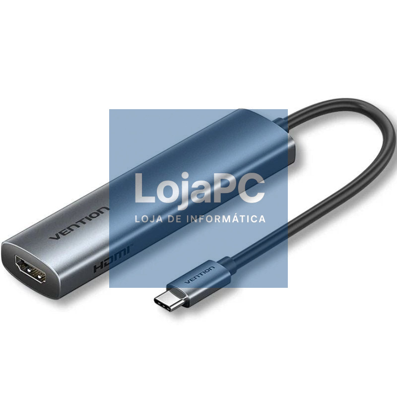 Docking USB Tipo-C Vention TGLHB/ 1xUSB Tipo-C/ 2xUSB/ 1xHDMI 4K/ 1xUSB Tipo-C PD/ Cinzento