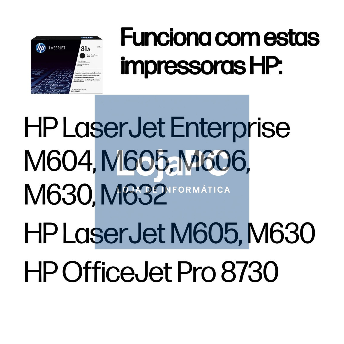 HP 81A original Toner cartridge CF281A black standard capacity 10.500 pages 1-pack