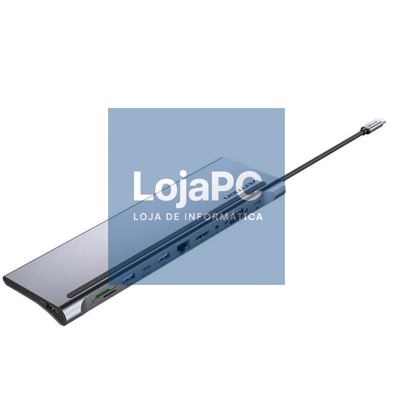 Docking USB Tipo-C Vention THTHC/ 1xHDMI/ 1xVGA/ 3xUSB/ 1xUSB Tipo-C/ 1xUSB Tipo-C PD/ 1xRJ45/ 1xLector Cartões SD y MicroSD/ Jack 3.5/ Cinzento