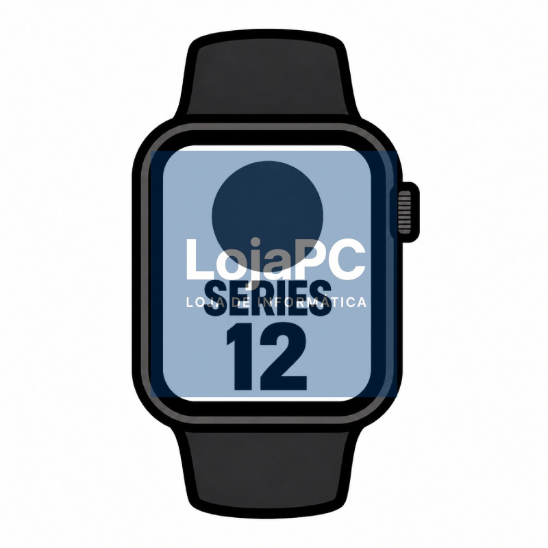Apple Watch Series 12/ GPS/ Cellular/ 46mm/ Preto/ Correia Desportiva Preta (S/M)