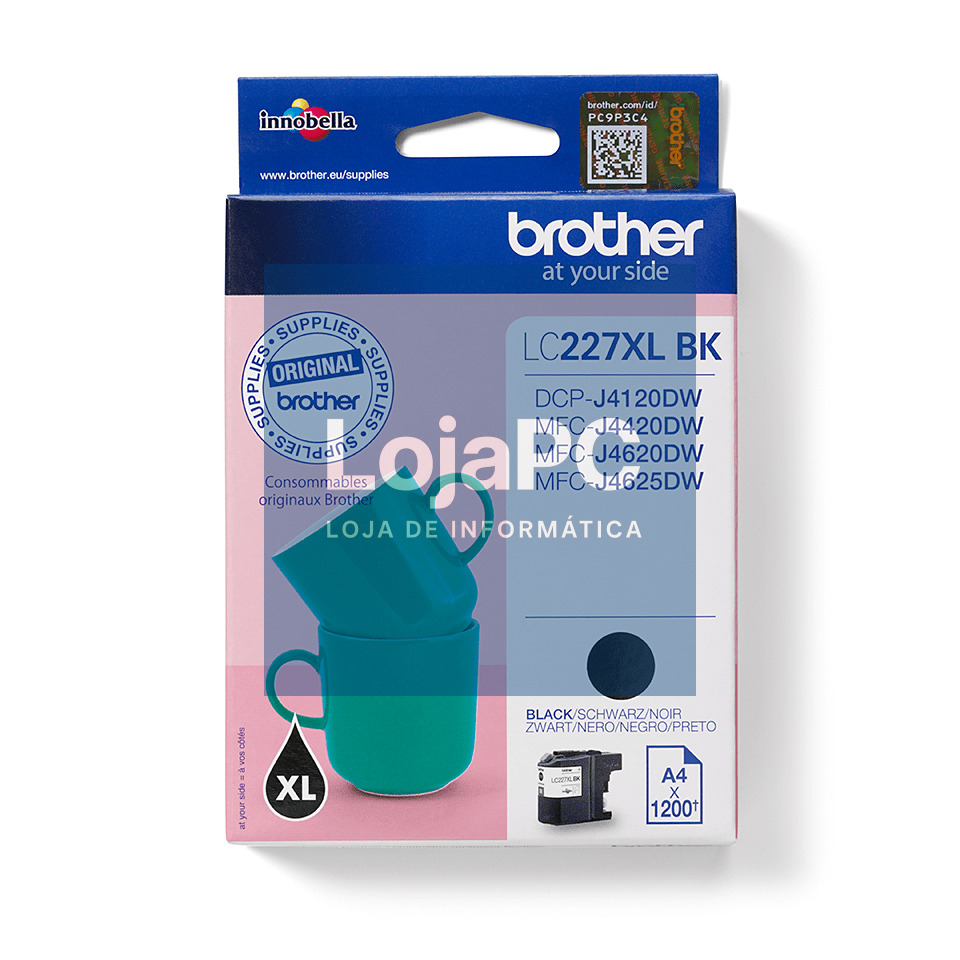 BROTHER LC227XLBK ink black 1200pages DCPJ4120 MFCJ4420 MFCJ4620