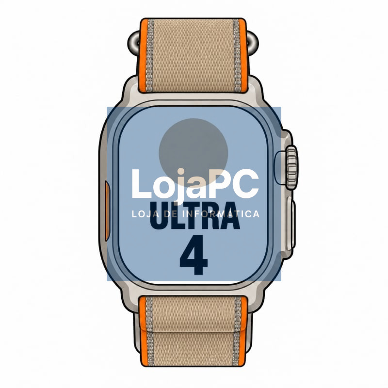 Apple Watch Ultra 4/ GPS/ 49mm/ Caixa de Titânio Natural/ Correia Loop Trail Arena M/L