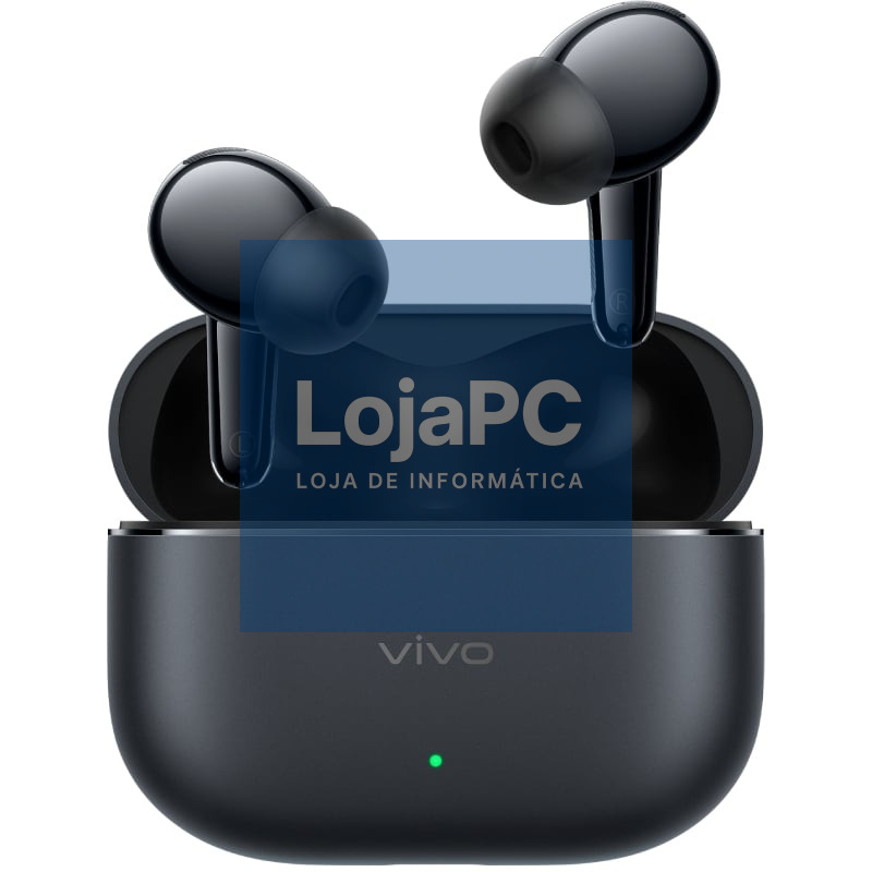 Auscultadores Bluetooth Vivo Buds Ultra com estojo de carga/ Autonomia 11h/ Pretos