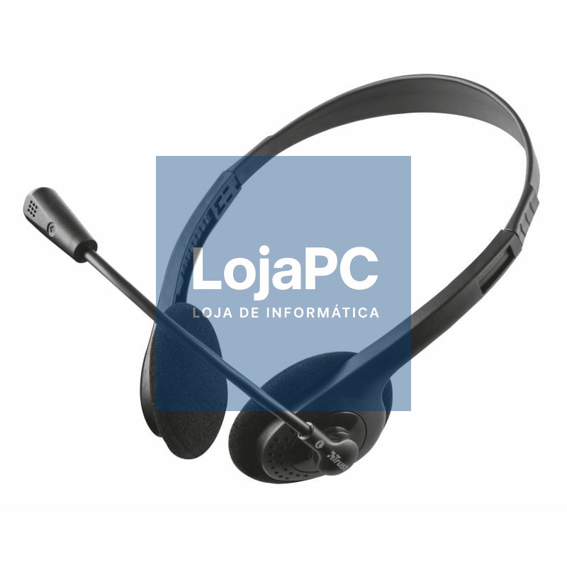 Auscultadores Trust Primo Chat/ com Microfone/ Jack 3.5/ Pretos