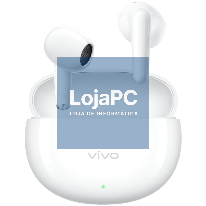 Auscultadores Bluetooth Vivo Buds Air 3 com estojo de carga/ Autonomia 10h/ Brancos