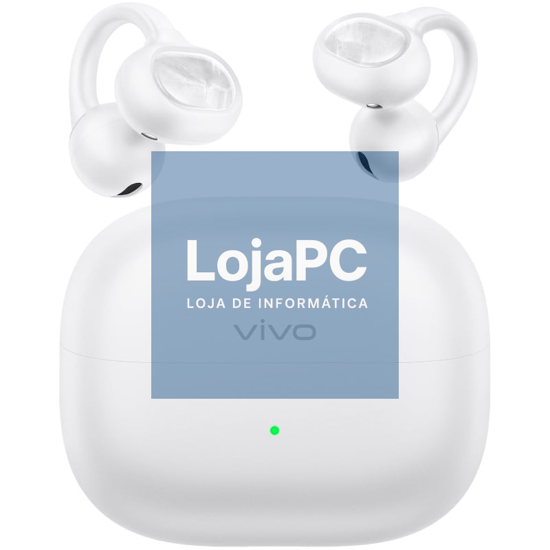 Auscultadores Deportivos Bluetooth Vivo Buds Clip com estojo de carga/ Autonomia 10h/ Brancos