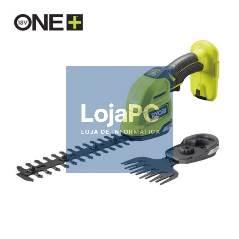 Tijera Arreglasetos y Espada Cortasetos Ryobi ONE+ 18V RY18GSA-0/ sem Bateria ni Carregador