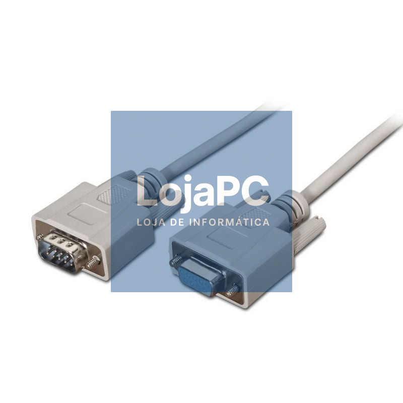 Cabo Serie RS232 Aisens A112-0065/ DB9 Macho - DB9 Fêmea/ até 0.15W/ 1.6Mbps/ 1.8m/ Beige