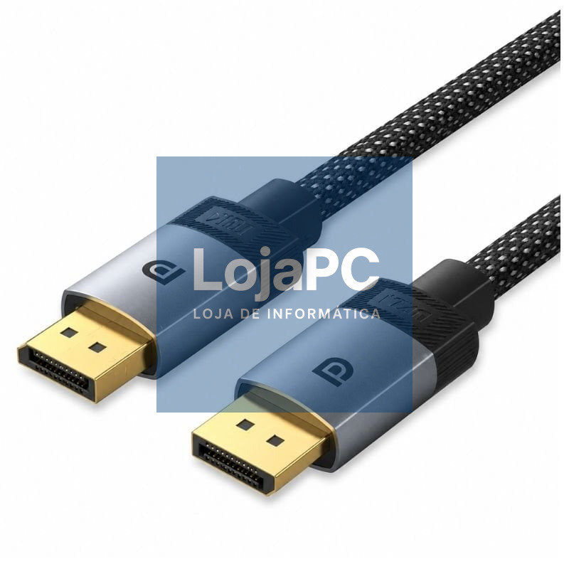 Cabo DisplayPort 2.1 16K Vention HGBHI/ DisplayPort Macho - DisplayPort Macho/ 3m/ Cinzento