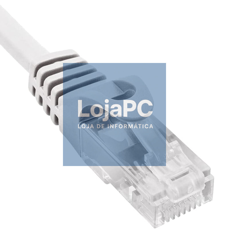 Cabo de rede RJ45 S/FTP Phasak PHK 2001 Cat.6a/ 1m/ Cinzento