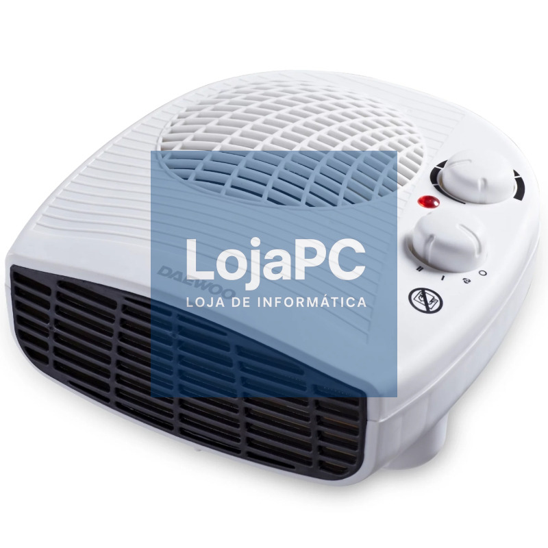 Calefactor / Termoventilador Daewoo DW9514/ 2000W/ Termostato Regulável