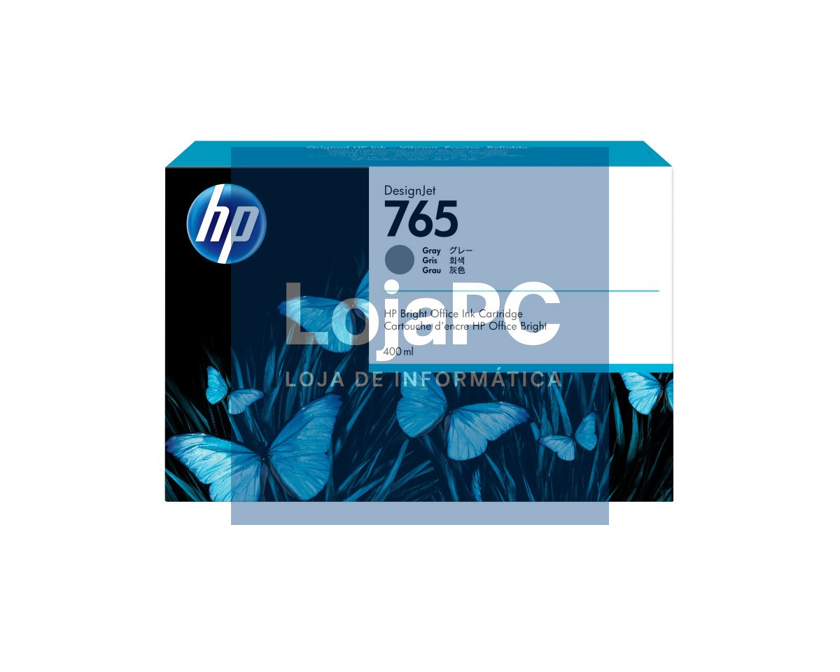 HP 765 ink cartridge grey standard capacity 400ml 1-pack