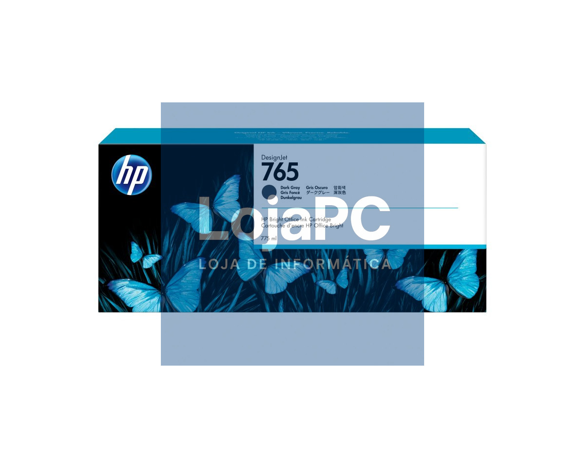 HP 765 ink cartridge dark grey standard capacity 775ml 1-pack