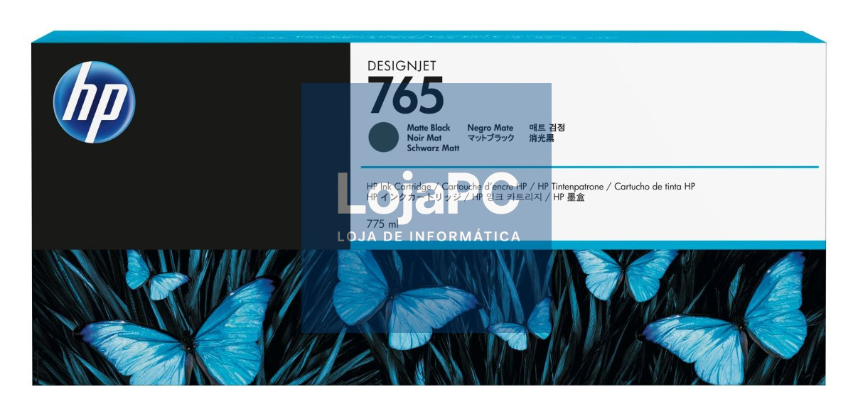 HP 765 ink cartridge matte black standard capacity 775ml 1-pack