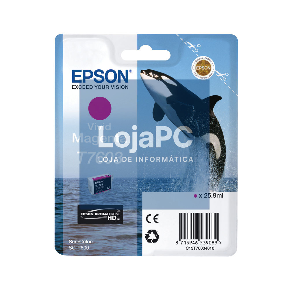 Tinteiro EPSON T7603 Magenta Vivo - SureColor SC-P600