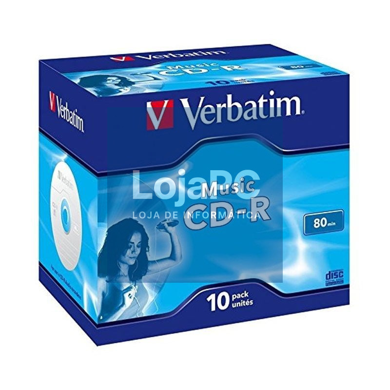 CD-R Verbatim Music 16X/ Caixa-10uds