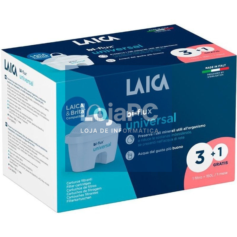 Filtros 3+1 BI-FLUX Laica Slim F4T Universal