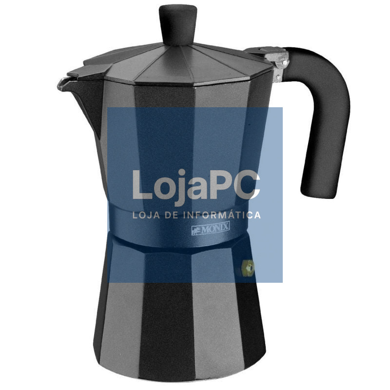 Cafetera Italiana Monix Noir M640006/ 6 Tazas/ Preta