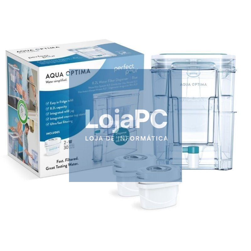 Depósito de Agua Filtrada Aqua Optima WD1000/ 8.2L/ inclui 2 Filtros