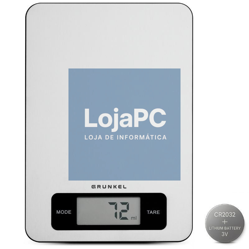 Báscula de Cocina Electrónica Grunkel BC-COOKXT/ até 5kg/ Prateado