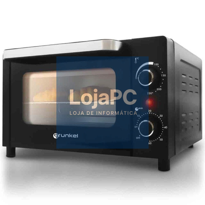 Horno de Secretária Grunkel HR-10MINI/ 1600W/ Capacidade 10L/ Preto