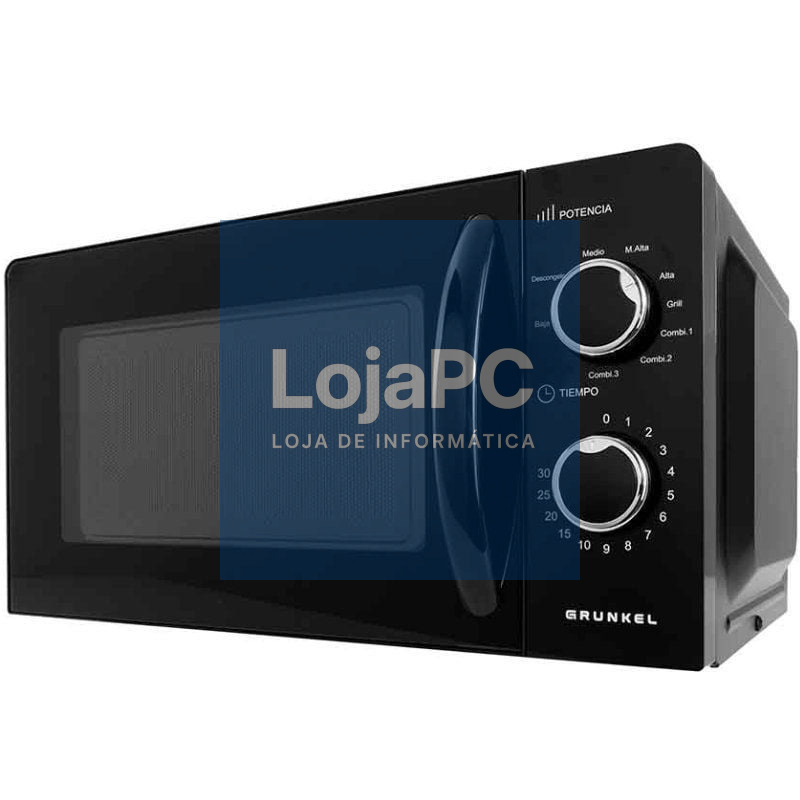 Microondas Grunkel MWG-20NG/ 700W/ Capacidade 20L/ Funcion Grill/ Preto