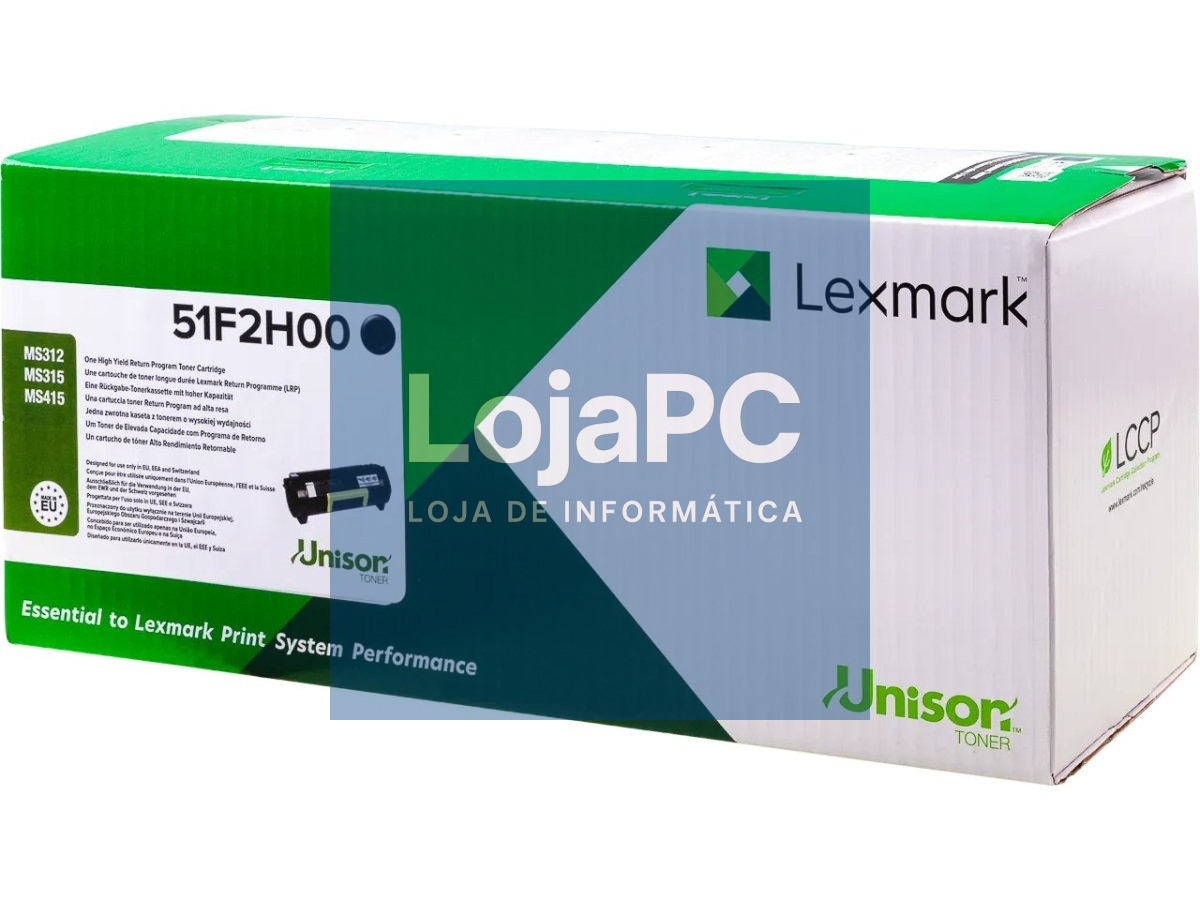 LEXMARK 512HE MS312 MS415 Black Corporate Tonercartridge high capacity 5 K