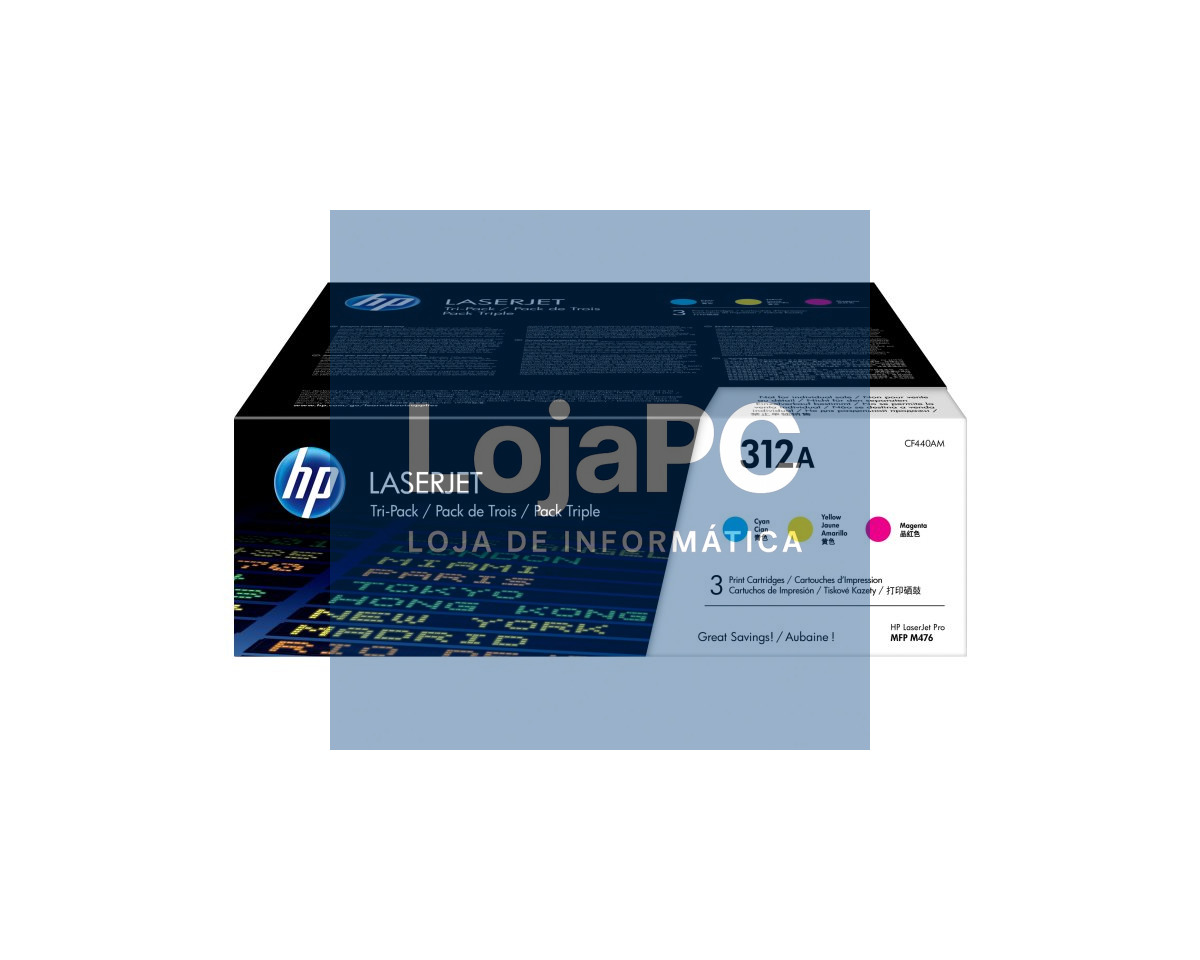 HP 312A original CYM Toner cartridge CF440AM multipack