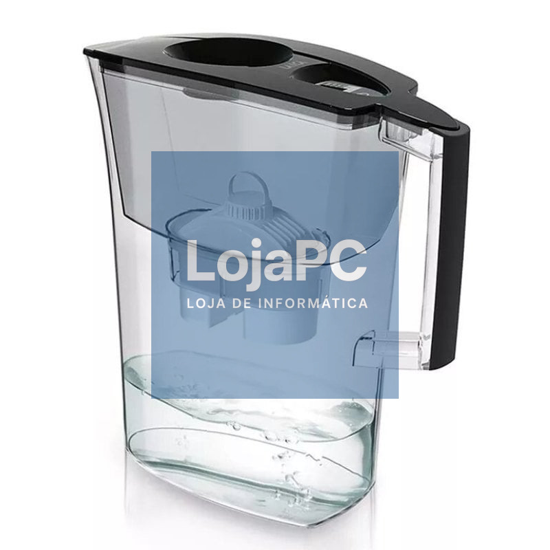 Pack Jarra Filtrante Laica Prime Line Elegante/ 3L/ Preto/ Jarra + 1 Filtro BI-FLUX