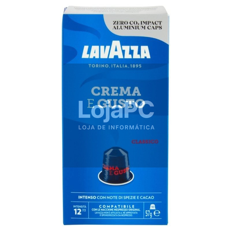Cápsula Lavazza Crema e Gusto Clásico para cafeteras Nespresso/ Caixa de 10