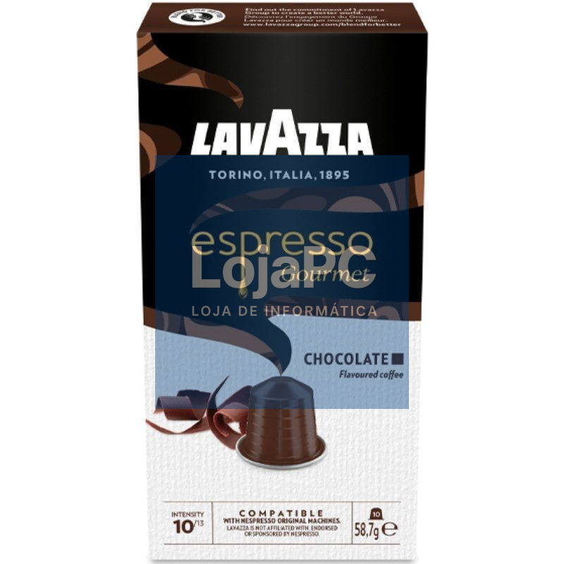 Cápsula Lavazza Espresso Gourmet Chocolate para cafeteras Nespresso/ Caixa de 10