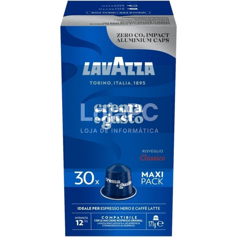 Cápsula Lavazza Crema e Gusto Clásico para cafeteras Nespresso/ Caixa de 30