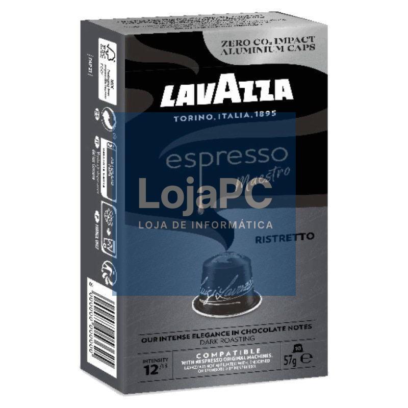 Cápsula Lavazza Espresso Maestro Ristretto para cafeteras Nespresso/ Caixa de 10