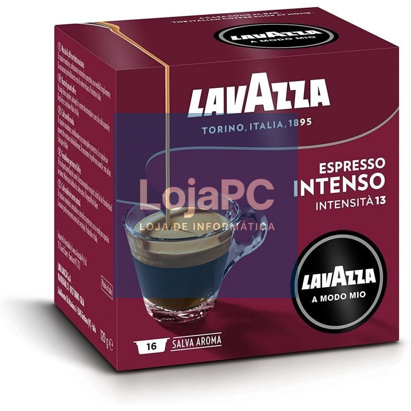 Cápsula Lavazza Intensamente para cafeteras A Modo Mio/ Caixa de 16