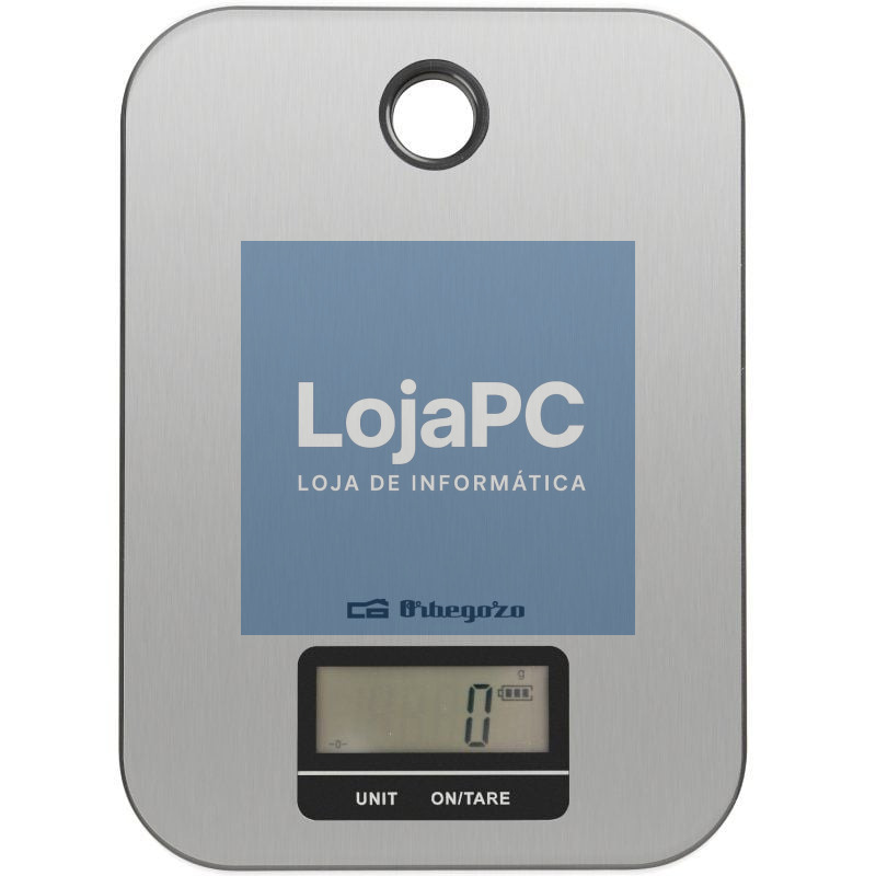 Báscula de Cocina Electrónica Orbegozo PC 1019/ até 5kg/ Prateado