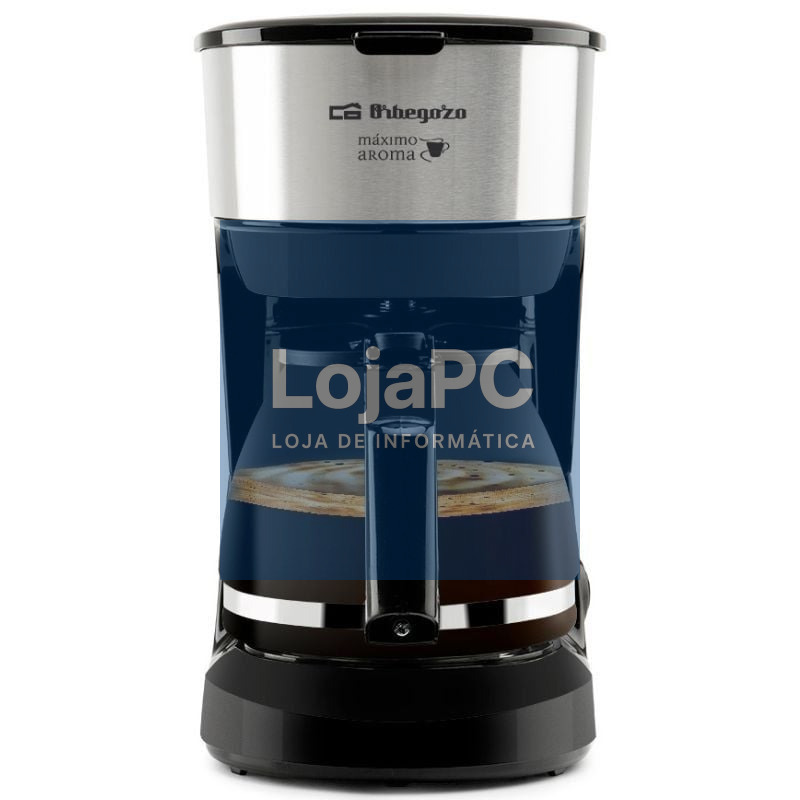Cafetera de Goteo Orbegozo CG 4506/ 6 Tazas/ Preta y Prateado