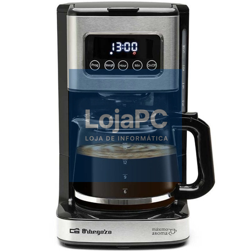 Cafetera de Goteo Orbegozo CG 6015/ 15 Tazas/ Preta