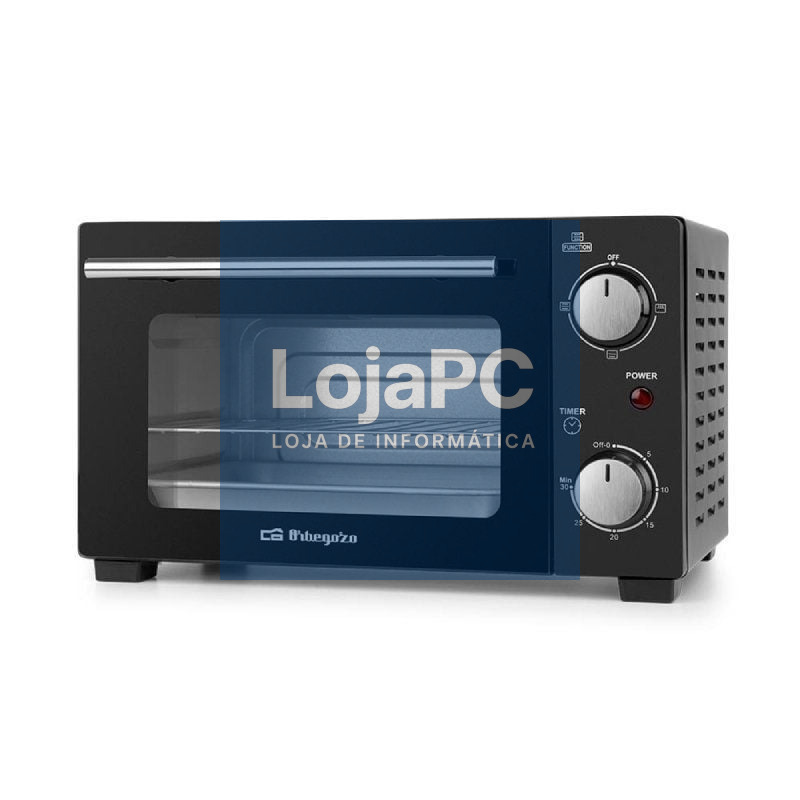 Horno de Secretária Orbegozo HO 985/ 800W/ Capacidade 10L/ Preto