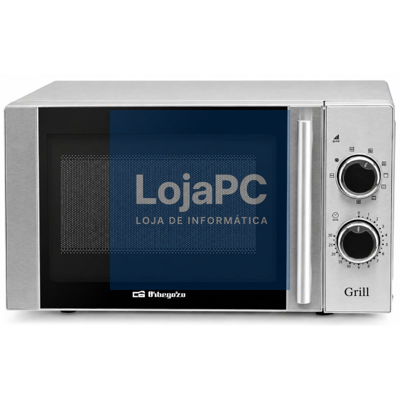 Microondas Orbegozo MIG 2082/ 700W/ Capacidade 20L/ Función Grill/ Cinzento