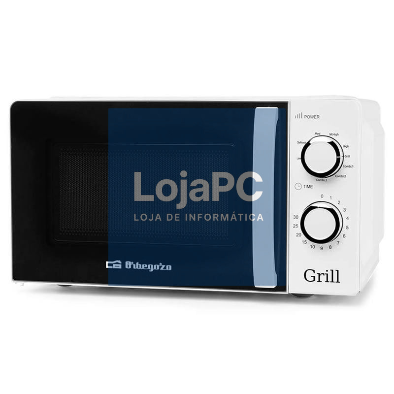 Microondas Orbegozo MIG 2130/ 700W/ Capacidade 20L/ Función Grill/ Branco